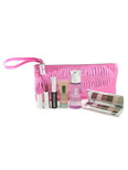 Clinique Travel Set ( Purple Bag ): All About Eyes + Take The Day Off + Eyeshadow Palette + Lipstick + Mascara --5pcs+1bag