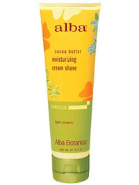 Alba Botanica Cocoa Butter Moisturizing Cream Shave - 5oz
