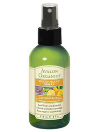 Avalon Organics Clary Sage & Lemon Deodorant Spray - 4oz