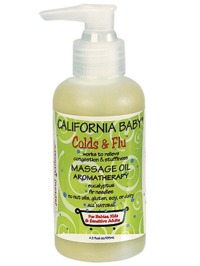 California Baby Colds & Flu Massage Oil - 4.5oz