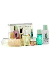 Clinique Flyaway Success Travel Set: Lotion + DDML + Facial Soap + Eye Makeup Solvent + All About Ey - 5 items