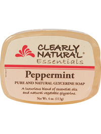 Clearly Natural Glycerine Bar Soap - Peppermint - 4oz
