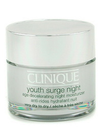 Clinique Youth Surge Night Age Decelerating Night Moisturizer (Very Dry To Dry Skin) - 1.7oz