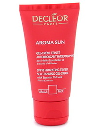 Decleor Aroma Sun Hydrating Tinted Self-Tanning Gel-Cream SPF10--50ml/1.69oz - 1.69oz