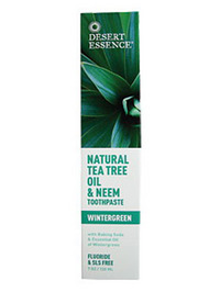 Desert Essence Natural Tea Tree Oil & Neem Toothpaste - Wintergreen - 7oz