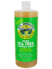 Dr. Woods Tea Tree Castile Soap w/ Shea Butter - 32oz