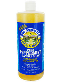 Dr. Woods Castile Soap With Organic Shea Butter Pure Peppermint - 32oz