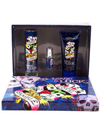 Ed Hardy Love And Luck by Christian Audigier for Men Set (3 pcs) - 3 pcs