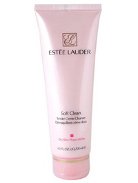 Estee Lauder Soft Clean Tender Creme Cleanser ( Dry Skin ) - 4.2oz
