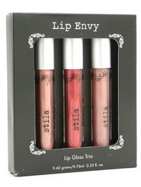 Stila Lip Envy Silk Shimmer Lip Gloss Trio (Copper Bronze, Beige Shimmer, Brownberry) - 3x0.33oz