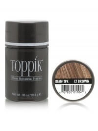 Toppik Hair Building Fibers 0.36oz - Light Brown - 0.36 oz