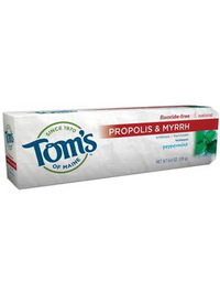 Tom's of Maine Fluoride-Free Propolis & Myrrh Toothpaste - Peppermint Baking Soda - 6oz