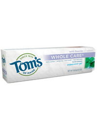 Tom's of Maine Whole Care Fluoride Toothpaste Gel - Peppermint - 5.5oz