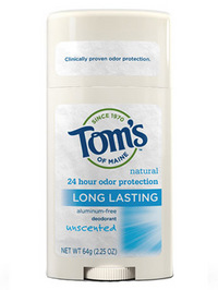 Tom's of Maine Long-Lasting Care Deodorant Stick - Unscented - 2.25oz