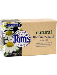 Tom's of Maine Body Bar Soap - Unscented Moisture - 4oz