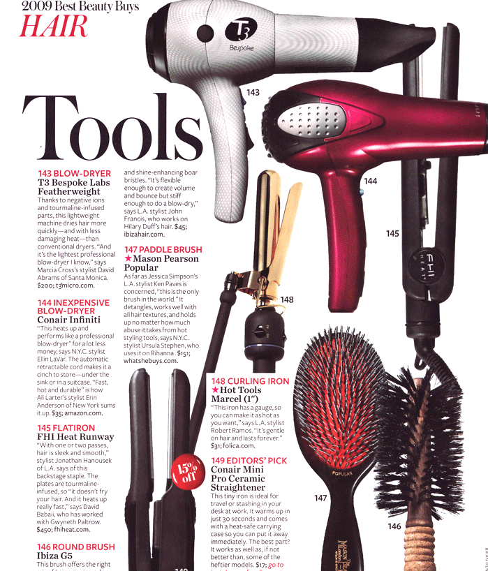 As Seen in INSTYLE (April, 2009) - Mason Pearson Brush