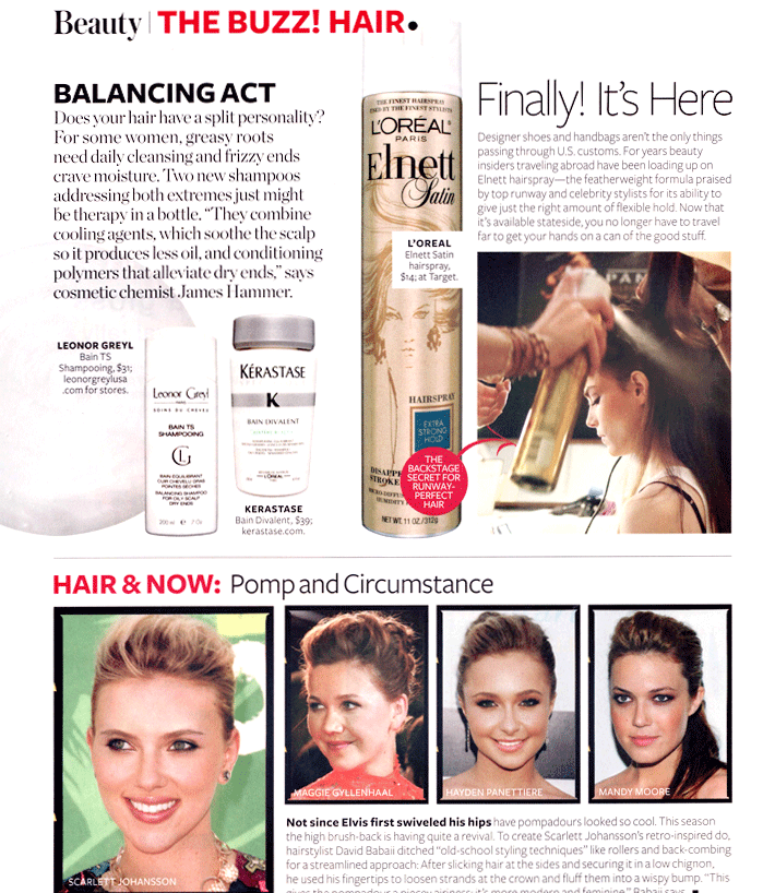 As Seen in INSTYLE (October, 2008) - Kerastase Bain Divalent and Elnett