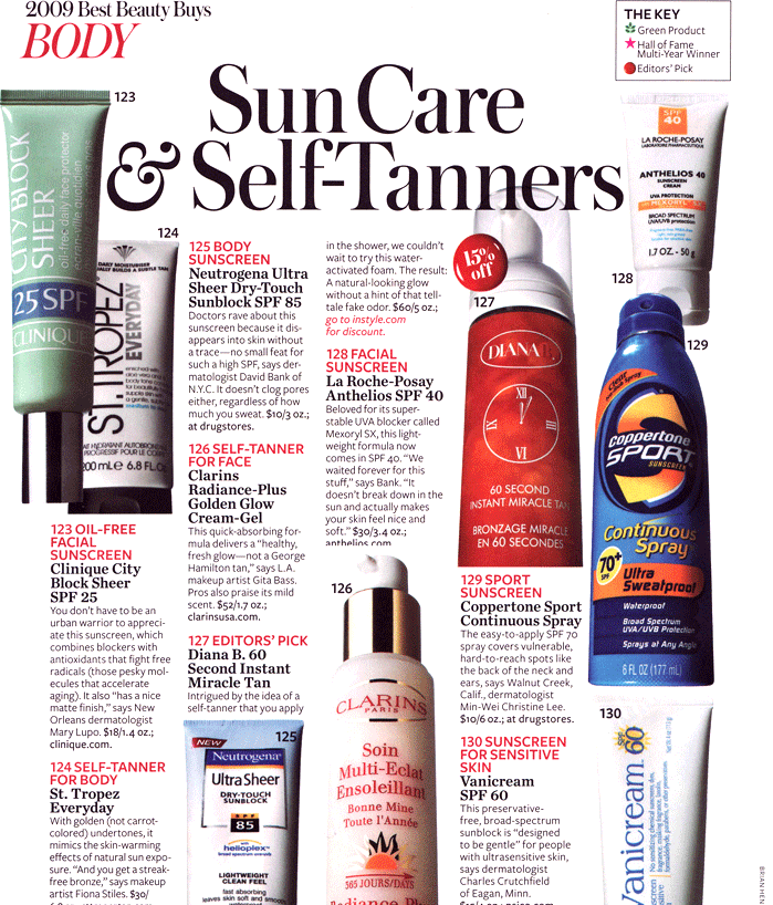 As Seen in INSTYLE (April, 2009) - # 128 Anthelios SPF 40