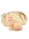 Clarins Extra Firming Lip & Contour Set: Gentle Exfoliator 20ml/0.7oz + Balm 15ml/0.45oz + Bag 2pcs+1bag