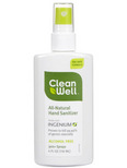 Clean Well Natural Hand Sanitizer Spray 4oz