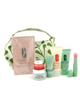 Clinique Travel Set: Liquid Soap 30ml+ Eye 7ml+ Repairwear Contour 15ml+ City Block Sheer 15ml+ L/S+