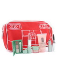 Clinique Travel Set: Moisture Surge Extra 30ml +All About Eyes 5ml +Mini Eye Palette + Masc.+ Lipstick + Bag--5pcs+1bag