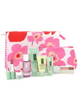 Clinique Travel Set: Make Up Remover + Facial Soap + DDML + Continuous Rescue + Repairwear Eye + Lipstick + Eyeshadow + 2xBag --7pcs+2bag