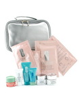 Clinique Travel Set: Turnaround Renewer + Turnaround Mask + Eye Cream + Sun Block + Cream + Foundation + 2xMa--10pcs+1bag