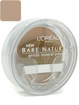 L'Oreal Bare Naturale Gentle Mineral Powder Compact with Brush - 418 Buff Beige