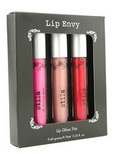 Stila Lip Envy Silk Shimmer Lip Gloss Trio (Bright Pink, Beige Shimmer,Scarlet)
