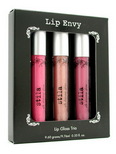 Stila Lip Envy Silk Shimmer Lip Gloss Trio (Wild Pink, Beige Shimmer, Violet Mauve Plum)