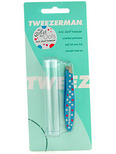 Tweezerman Mini Slant Tweezer Hot for Dots - Blue with Pink & White Dots