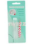 Tweezerman Mini Slant Tweezer Hot for Dots - White with Red & Pink Dots