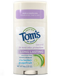 Tom's of Maine Sensitive Care Deodorant Stick - Cucumber Grapefruit