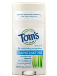Tom's of Maine Long-Lasting Care Deodorant Stick -  Lemongrass