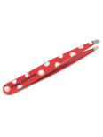 Tweezerman Polka Dot Swarovski Crystal Slant Tweezer - Signature Red