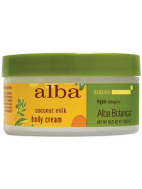Alba Botanica Coconut Milk Body Cream - 6.5oz
