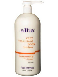 Alba Botanica Very Emollient Body Lotion Daily Shade Formula SPF 16 32oz - 32oz