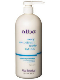 Alba Botanica Very Emollient Body Lotion Maximum Dry Skin Formula - 32oz