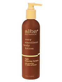 Alba Botanica Very Emollient Body Lotion Light Bronzing Formula - 8oz