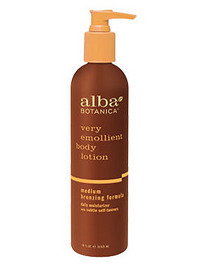 Alba Botanica Very Emollient Body Lotion Medium Bronzing Formula - 8oz