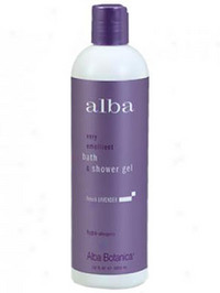 Alba Botanica French Lavender Bath & Shower Gel - 12oz