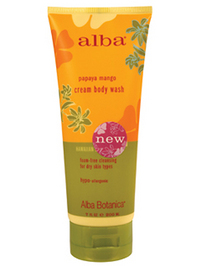 Alba Botanica Papaya Mango Cream Body Wash - 7oz