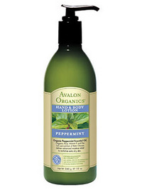 Avalon Organics PEPPERMINT Hand & Body Lotion - 12oz