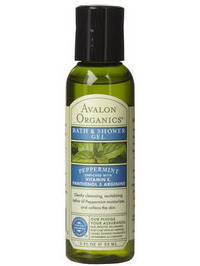 Avalon Organics PEPPERMINT Bath & Shower Gel 2oz - 2oz