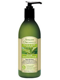 Avalon Organics ALOE Unscented Hand & Body Lotion - 12oz