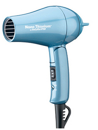 Babyliss PRO Nano Titanium Foldable Travel Dryer BABNT053T - Blue