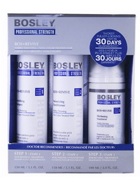 Bosley Revive KIT for Visibly Thinning None Color-Treated Hair - 5.1oz+5.1oz+3.4oz