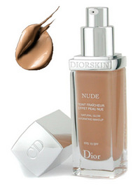 Christian Dior Diorskin Nude Natural Glow Hydrating Makeup SPF 10 No.040 Honey Beige - 1oz