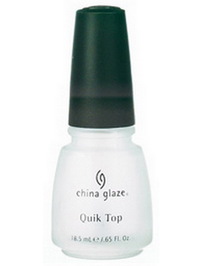 China Glaze Quiktop Top Coat For Artificial Nails - 0.65oz
